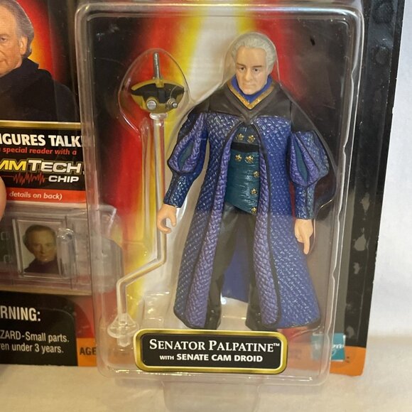 Star Wars Episode 1 Senator Palpatine 3.75" Action Figure 1998 Hasbro Sealed New - Picture 5 of 11